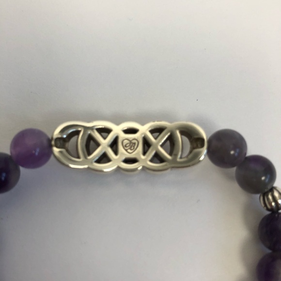 Brighton Interlok Lustre Amethyst Stretch Bracelet - Picture 4 of 4